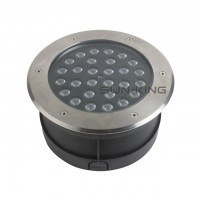 Round ip67 RGB yellow step sidewalk 6W 9W 18W 24W 36W deck lights outdoor led inground driveway lamp